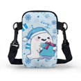 thumbnail image 2 of HELLHERO Gift Ghost Blue 2 Layers Small Crossbody Purse Lightweight for Casual Use, 2 of 7