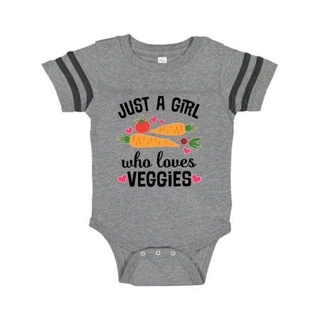 

Inktastic Just A Girl Who Loves Veggies Gift Baby Girl Bodysuit