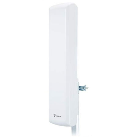 Recertified ANTOP AT-402 Flat Panel Outdoor and Indoor HD TV Antenna with High Gain 60 Miles Range Multi-Directional