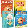 thumbnail image 1 of Etyishe Juegos de Cartas para niños pequeños Go Fish Old Maid Slap Jack y Memory Match 4 mazos en 1 Paquete Divertidos Juegos educativos de Gard para Juegos Familiares Juegos de Mesa Nocturnos Grandes, 1 of 5