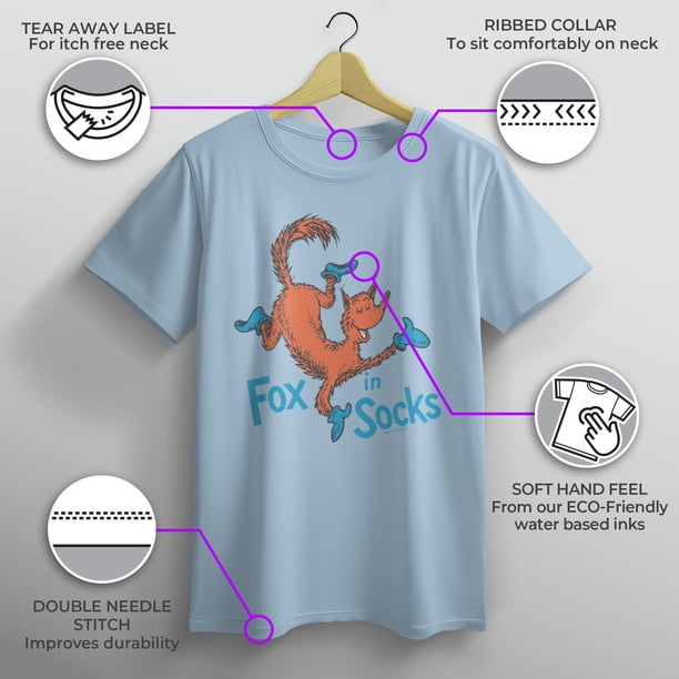 Boy's Dr. Seuss Fox in Socks Portrait Graphic T-Shirt - Walmart