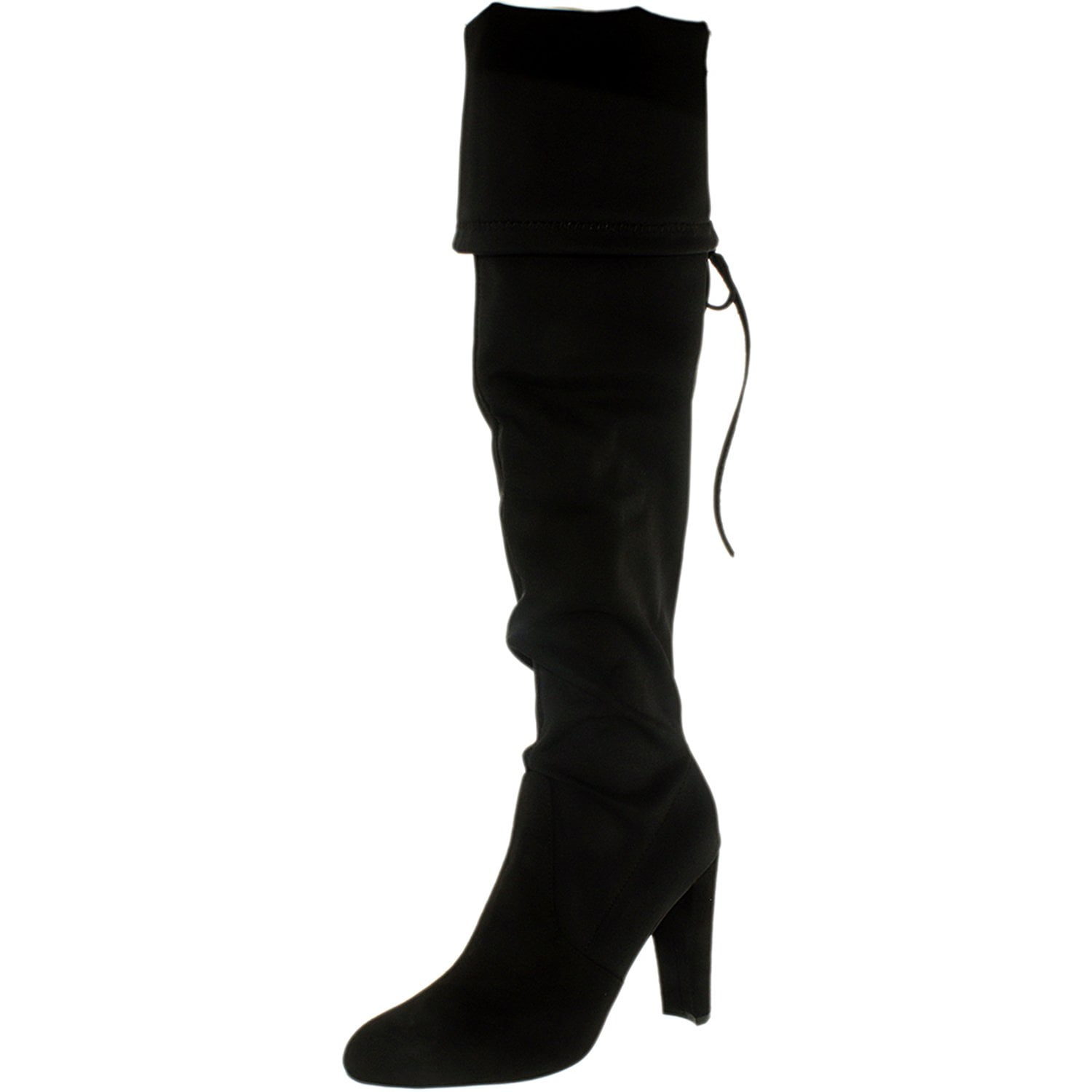 Charles By David Women's Sycamore Suede/Lycra Black Above the Knee Boot ...