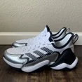 thumbnail image 4 of Adi-das Impact FLX x Patrick Mahomes White Silver Metallic Shoes - Size 8, 4 of 6