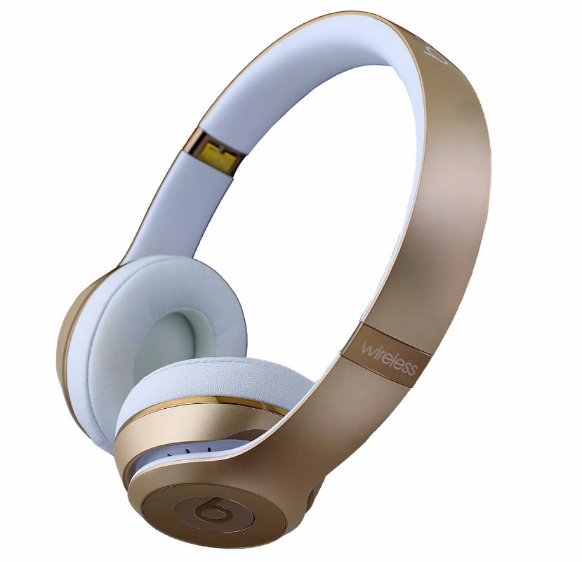 beats solo 3 wireless gold and white