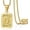 Gold D, variant on Initial A-Z Letter Pendant Necklace Mens Womens Capital Letter Yellow Gold Plated Stainless Steel Box Chain 22inch