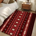 thumbnail image 5 of Red Black Boho Area Rugs Collection 4'x6', Vintage Ethnic Tribe Abstract Art Retro Non Slip Indoor Rectangle Throw Runner Rug Floor Mat Carpet for Living Room Dining Table Bedroom Nursery, 5 of 9