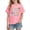 Pink, variant on School Uniform for Kid Girls Causal Fashion Basic Shirts Comfortable Graphic Pattern Short Sleeve Girls Summer Clothes White Size 9