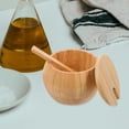 thumbnail image 4 of Shisuyan Bamboo Seasoning Jar Natural Bamboo Salt Jar with Cover and Spoon Bamboo Condiment Jar for Storing Salt Sugar Pepper Kitchen Seasoning Container, 4 of 8