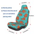 thumbnail image 3 of Wukai Fun Octopus Full Set Car Seat Covers with Soft Padding Universal Auto Front Seats Protector and Cushion Mat, 3 of 5