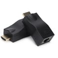 thumbnail image 3 of Adaptador de señal RJ45 negro a extensor de transmisión de interfaz multimedia de alta definición, 3 of 8