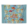 thumbnail image 5 of Orinice Mushrooms Tapestry Wall Hanging Unique Style Graphic Tapestries for Home Wall Decor Living Room Bedroom Apartment Farmhouse Dorm 60x50inch, 5 of 6