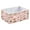 Pink Cute Christmas Icons, variant on Foldable Fabric Storage Bin Home Cubes Clothing Organizer Bins Large Collapsible Box Basket for Home Organizer Snowmen and Candy Canes Pattern