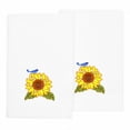 thumbnail image 5 of Linum Home Textiles 100% Turkish Cotton Girasol 2PC Embellished Fingertip Towel Set, Brown, 5 of 5