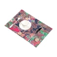 thumbnail image 3 of MKHERT Elegant Multicolor Flowers and Paisley Floral Placemats Table Mats for Dining Room Kitchen Table Decoration 12x18 inch,Set of 6, 3 of 4