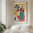 thumbnail image 5 of Celebrated - India Digital Art Modern Art Abstract Geometric Floral Botanical Minimalist Oak Framed Wall Art Print 12 x 16 inches, 5 of 12