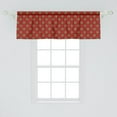 thumbnail image 2 of Ambesonne Burgundy Window Valance, Flowers with Rounds, 54" X 18", Brown and Turquoise, 2 of 3