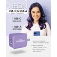 thumbnail image 6 of Liquipel Powertek Neon Party Type-C Fast Charging Wall Charger 20W PD USB-C for iPhone, iPad, iWatch, Galaxy, Tablet, 6 of 8