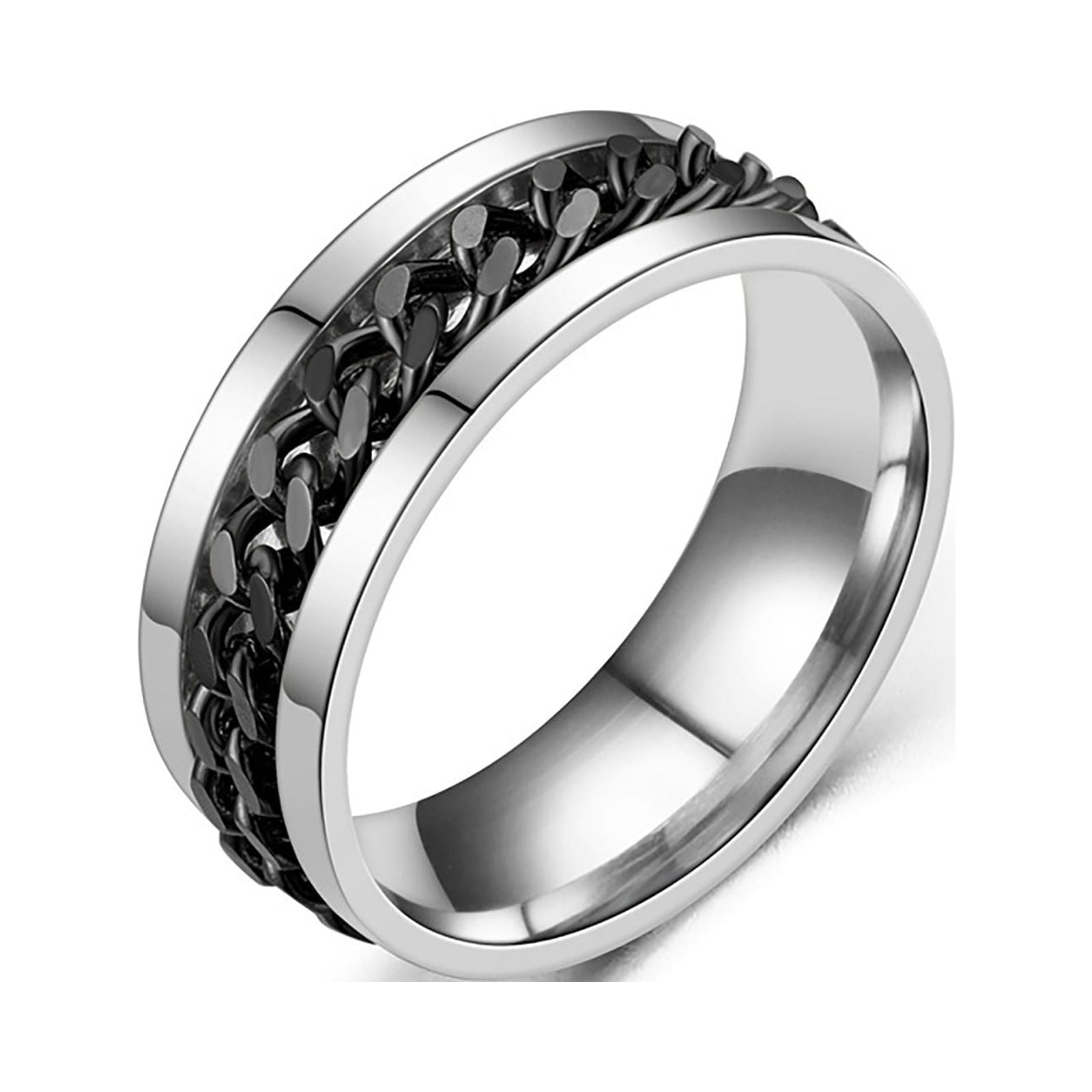 Titanium Steel Bottle Opener Ring, Beer Bottle Opener SpinnerRings Of