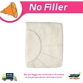 thumbnail image 7 of Thgonwid Unstuffed 21.7*13.7 inch Indoor Vegan Leather Pouf, Cream White, 7 of 7