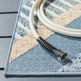 thumbnail image 3 of SAFAVIEH Sarasota Alton Geometric Indoor/Outdoor Area Rug, Blue/Light Green, 6'7" x 6'7" Round, 3 of 6