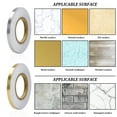 thumbnail image 7 of 2Pcs 0.4 Inch x 164 Feet Floor Crevice Line Sticker Foil, Waterproof Tile Foil Tape, Self Adhesive Decorative Sealing Caulk Strip for Living Room, Kitchen, Bathroom, 7 of 7