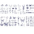 thumbnail image 2 of Juego Pegatinas Tatuaje Jugo Hierbas Al 8 Uds. para Pierna Espalda Muslo Brazo, 2 of 9