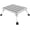 Fixed Step, variant on Foldable Aluminum Alloy Step Stool—An adjustable-height silver platform designed specifically for RVs and trailers; lightweight, collapsible, and durable—ideal for both home use and camping.