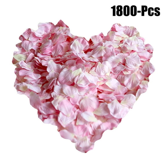 1800 Pcs Pétales Artificiels Décoratifs Pétales de Rose Pétales de Fleurs pour Mariage