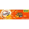 Goldfish Flavor Blasted Crackers, Xtra Cheddar Snack Packs, 12 Count Multipack