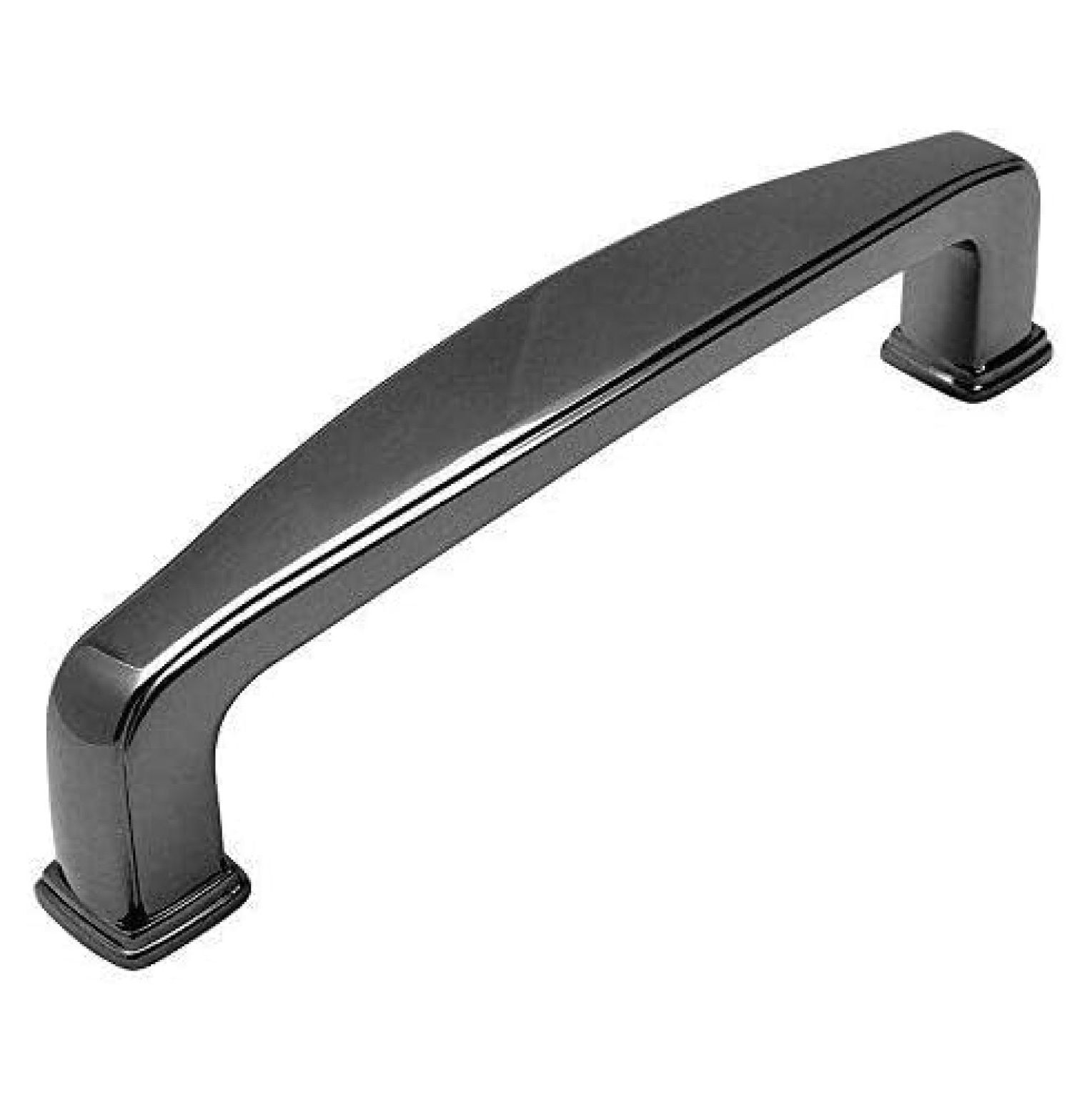 Cabinet Handles 10 Pack - Black Kitchen Pulls 3-3/4 Inch Hole Centers - Modern Drawer Pulls for Bathroom, Kitchen Cabinets, Furniture - 96mm