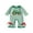 Green, variant on Rovasas Baby Girl Fall Romper Tractor Embroidery Stripe Long Sleeve Jumpsuit