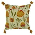 thumbnail image 3 of Fennco Styles Embroidered Wild Flowers with Tassel 100% Cotton Decorative Throw Pillow, 3 of 6