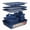 Blue, variant on Bakken- Swiss Kitchen Baking Pan Set - Nonstick White Marble Coating, Commercial Grade Carbon Steel, Baking Kitchen Essentials, Oven Safe Tray (Up To 450° F), Set of 6