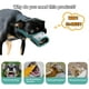 thumbnail image 3 of Bozal para perro, bozal de malla de aire impreso de tela suave, bozal para mascotas con patrón de hebilla ajustable transpirable, antimordeduras, hormiga, 3 of 5