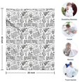 thumbnail image 4 of Basketball Doodle Pattern Blanket,Comfortable Soft Flannel Throw Blanket,All Season,Warm Lightweight Blankets for Sofa Bed Couch Living Room Chair,30"x40", 4 of 4