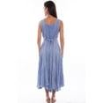 thumbnail image 2 of Scully Women's Lace-Up Jacquard Midi Dress Light Blue X-  US, 2 of 2