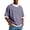 Light Purple #1, variant on Waffle T Shirts for Man Plus Size Loose Short Sleeve Shirt Crew Neck Color Block T-Shirt Casual Travel Basic Top with Zipper Pocket,Navy 4XL