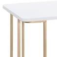 thumbnail image 3 of White and Gold Writing Desk, 3 of 3