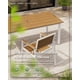 thumbnail image 5 of Juego de 2 sillas de comedor Oasbira HDPS para exteriores, color blanco y teca, 5 of 7