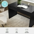thumbnail image 4 of Martha Stewart Home Office Modular 2 Drawer Desk in Black with Oil Rubbed Bronze Hardware, 4 of 11