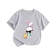 thumbnail image 1 of Gibobby Blusas Niñas Verano Nueva ropa para niños Estilo de Europa y Unidos Top de manga corta para niñas Camiseta con cuello redondo estampado de conejito de Pascua para niños （Gris， 3-4 Años), 1 of 5