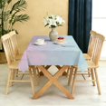 thumbnail image 5 of Rectangular Tablecloth 60x84 Inch – Waterproof Polyester Printed Table Cover, Wrinkle Resistant, Washable for Kitchen & Dining, Candy, 5 of 6