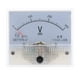 thumbnail image 2 of 14 tipos de voltímetro de panel analógico 85C DC, piezas de repuesto para amperímetro rectangular 0-300 V, 2 of 6