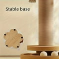 thumbnail image 7 of Multi-Level Cat Tree with Sisal Scratching Posts - Solid Wood Climbing Tower for Indoor Cats,Cozy Condo with Hanging Toy & Perch Platform,Durable Space-Saving Cat Furniture, 7 of 7