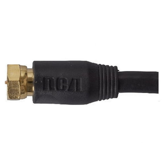 7.6 m / 25' RG6 Indoor and Outdoor Coax Cable - with Connector, Black