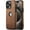 Brown, variant on AIOVETEAB Compatible with iPhone 15 Pro Max Case Premium Leather TPU Hybrid Case Cover,Brown