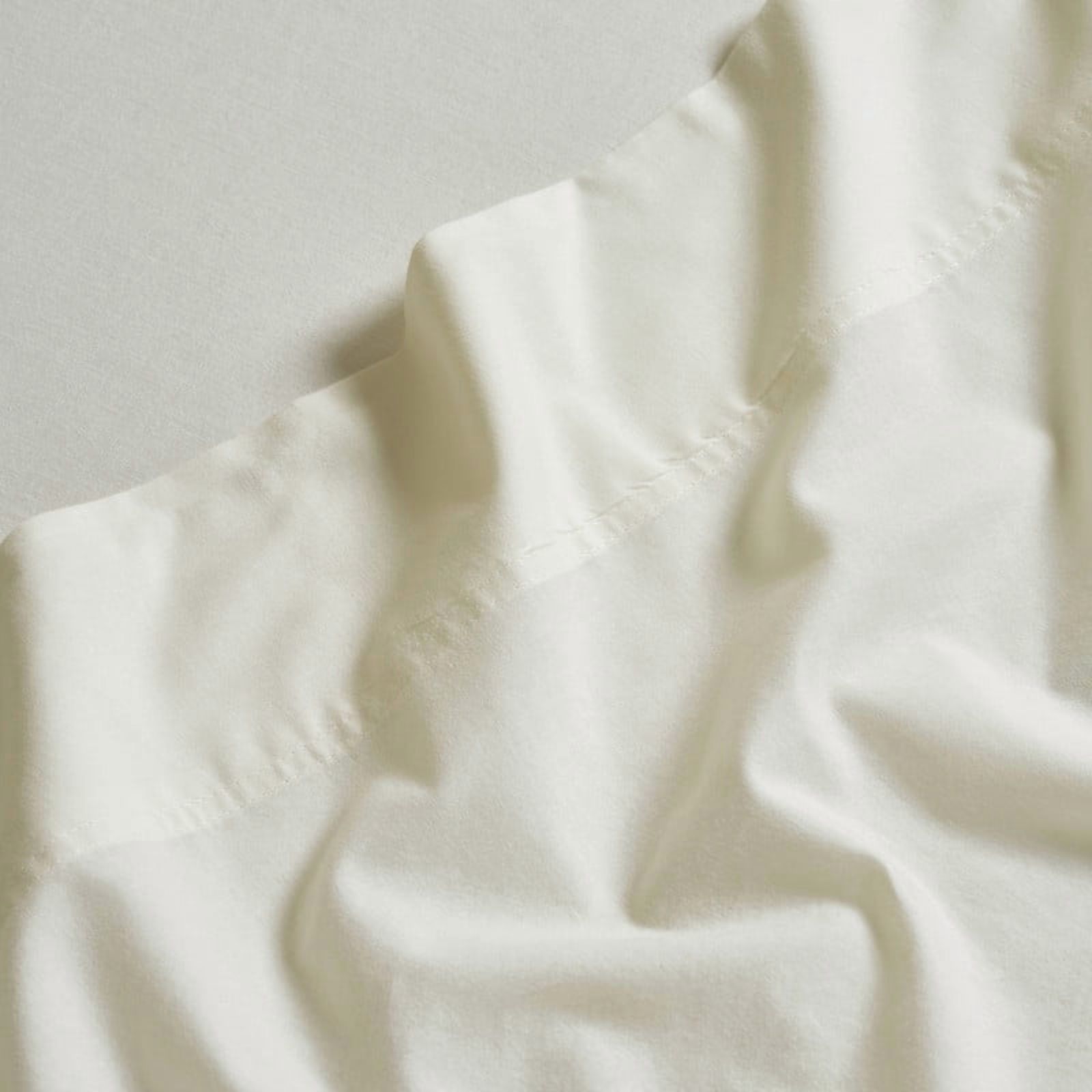 Superior Carmen 100% Cotton Relaxed Wash Bed Sheet Set, California King, Ivory
