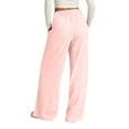 thumbnail image 4 of Women's Oversized Wide Leg Sweatpants - Elastic Drawstring Low Waist - Lightweight Casual Pants with Pockets, 4 of 8