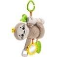 thumbnail image 1 of Fisher-Price Juguete para bebé, cochecito lento, muy divertido, perezoso, actividad de viaje con movimiento y detalles sensoriales para recién nacidos a partir de 0 meses, 1 of 5