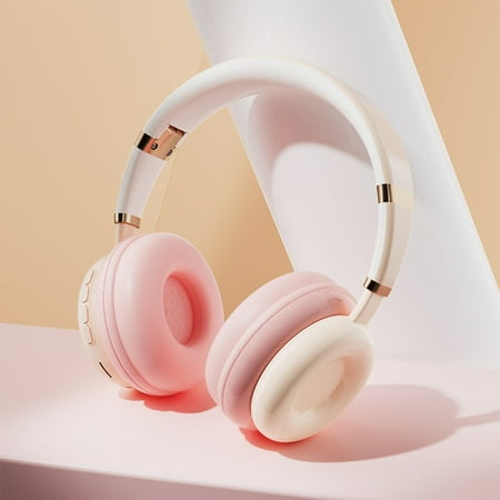 RBCKVXZ Bluetooth Headphones Headset Plug In Cable Bluetooth Heavy Bass Intelligent Noise Reduction HIFI Speaker Super Long Life Inductive 0 Delay Birthday Gifts on Clearance Khaki